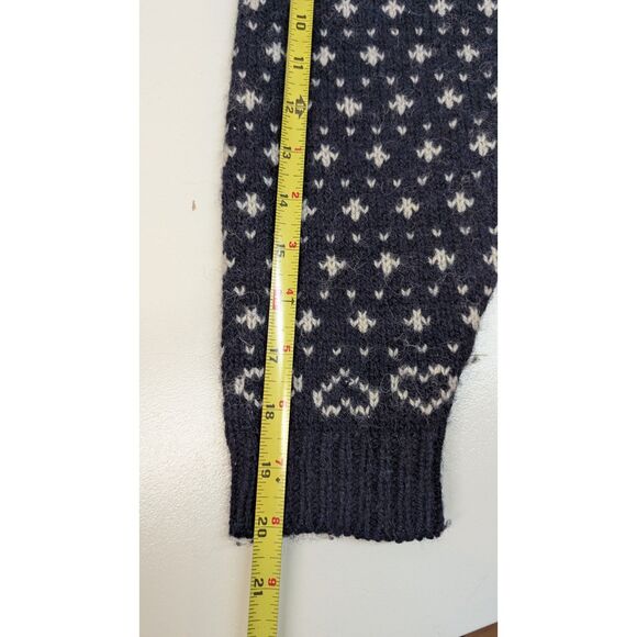 L.L. Bean Vintage Snowflake Wool Blend Sweater, women's L - Picture 5 of 7